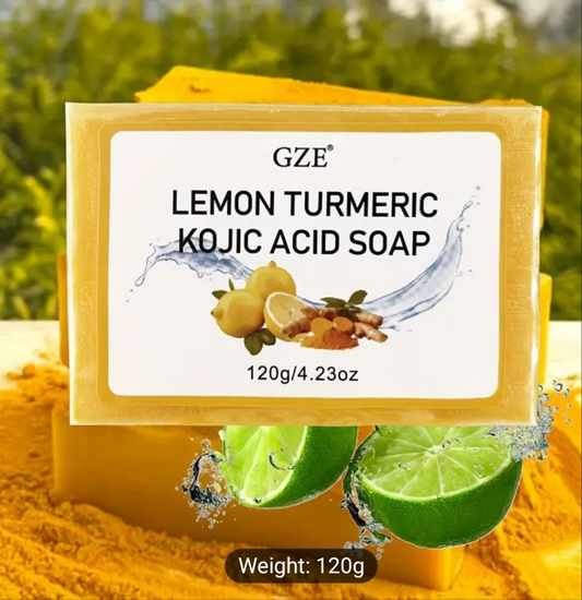 Skin Lemon Turmeric Kojic Acid Soap - Handmade Bar Soap