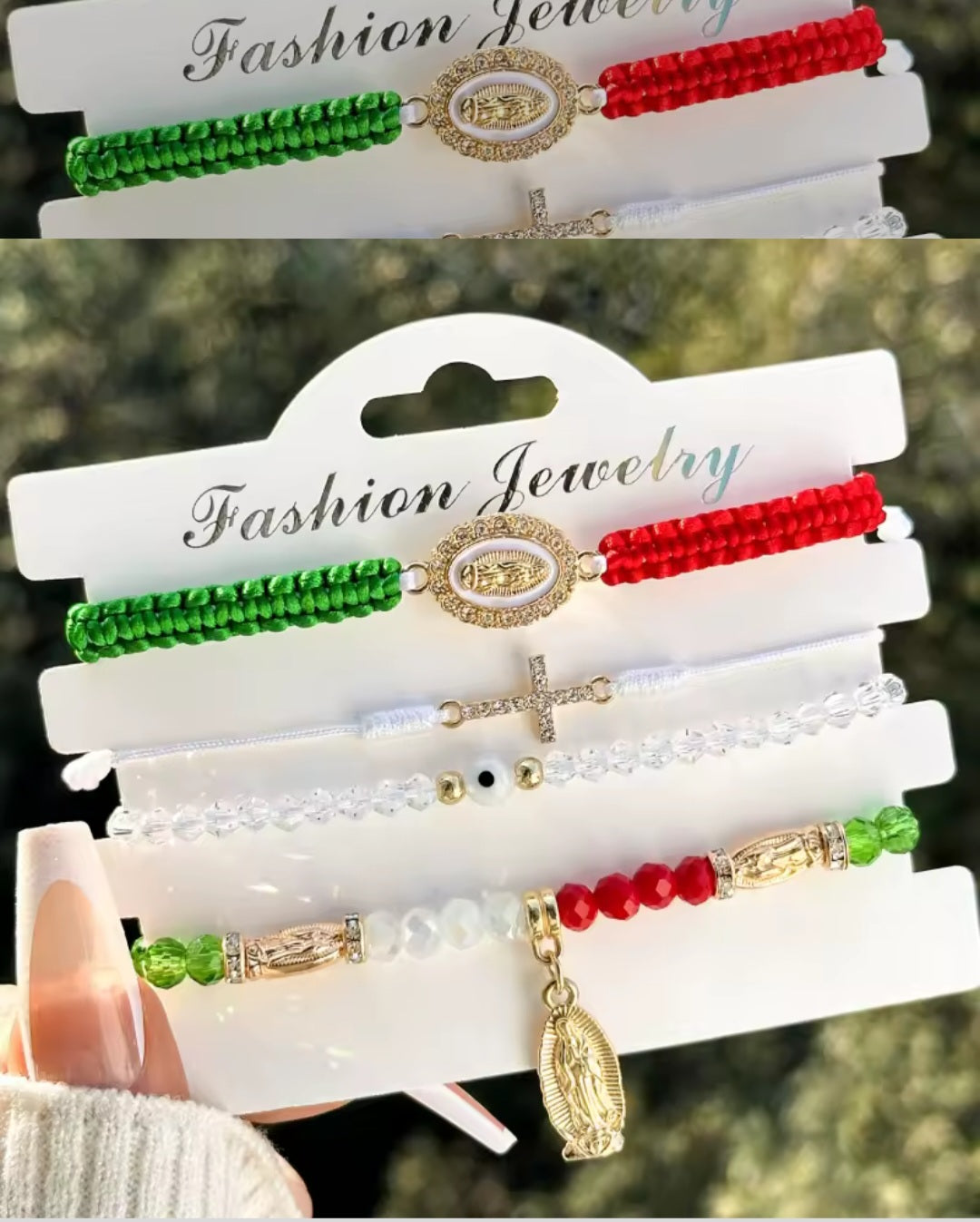 Mexican Series Cross Virgin Mary Bracelets