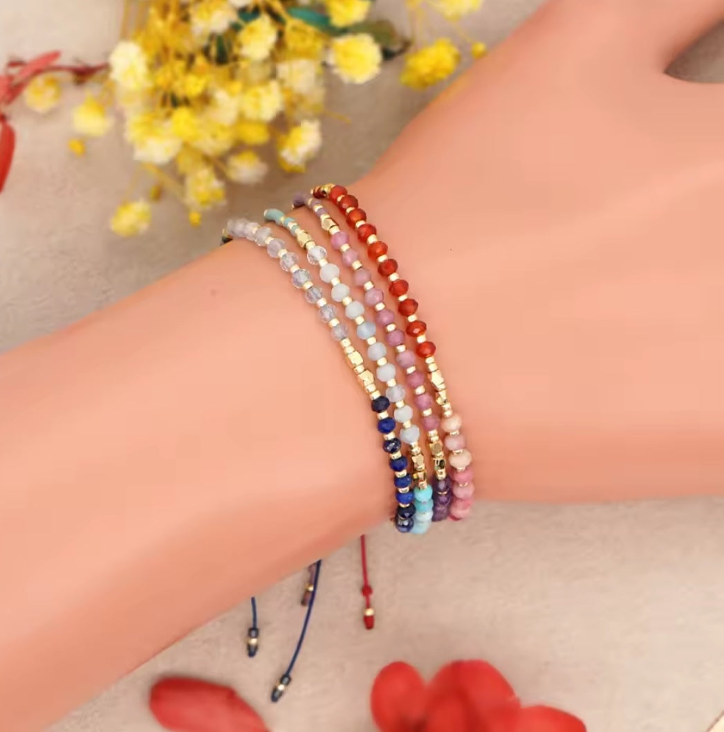 Irregular Crystal Bracelet Colorful Beaded